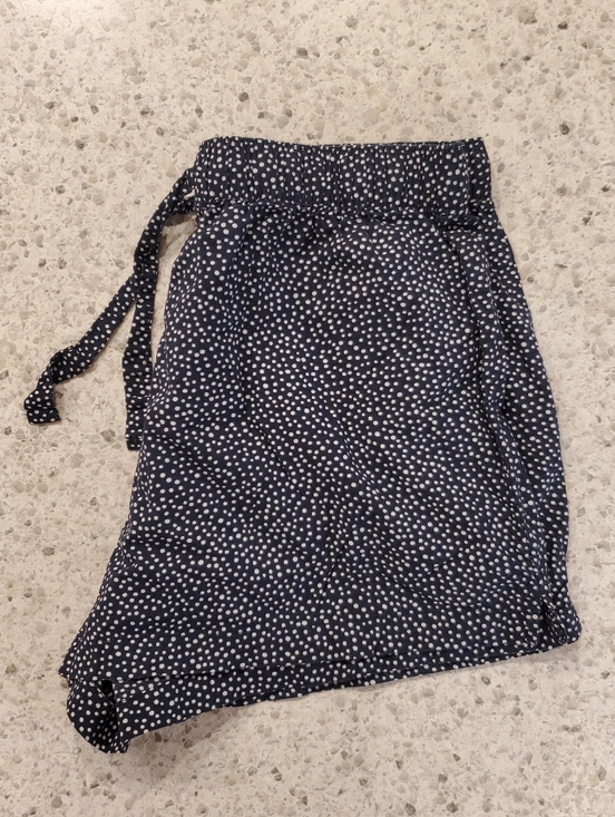 GAP Pants - Gap Body Medium Cotton shorts Navy White polka Dots Oversized Flowy Wide Leg